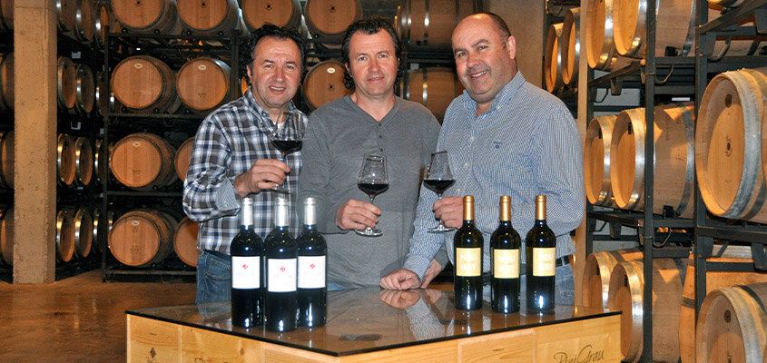 Die Bodega auf dem Weingut Binigrau