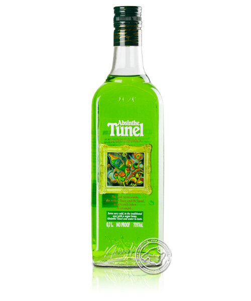 Tunel Absenta Cuardo Verde, 70 % vol, 0,7-l-Flasche