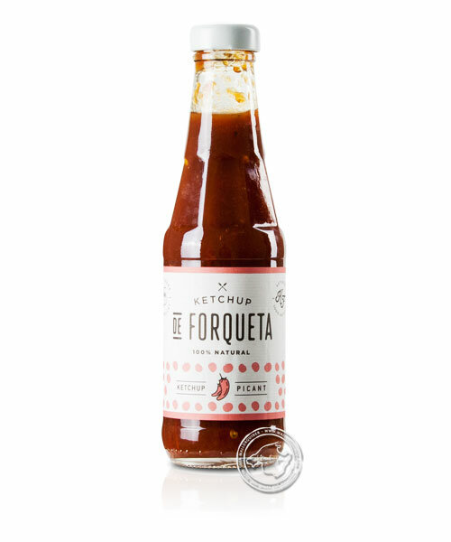 AgroMallorca Ketchup Forqueta Tomate de Ramillete Picant, 0,330-g-Flasche