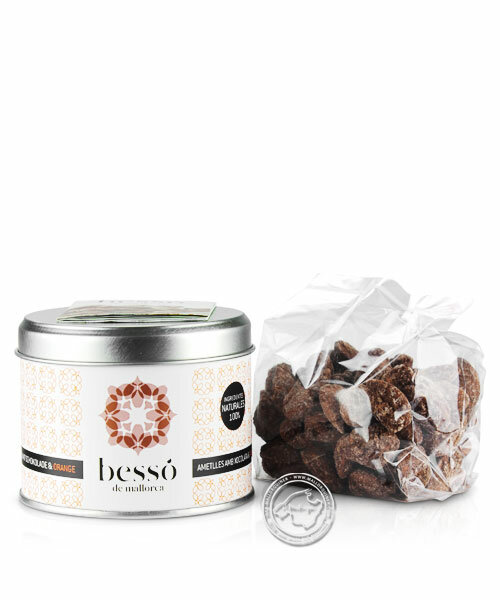 Besso de Mallorca Almendras azucaradas con Chocolate y Naranja, 120-g-Dose