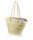 Korbtragetasche Palma-Serie mit langen Ledergurt, Stoff Reißv. Lila, 49 x 26 cm, je Korb