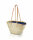 Korbtragetasche Palma-Serie mit langen Ledergurt, Stoff Reißv. dunkelblau, 40 x 16 cm, je Korb