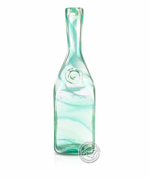 Flasche mit grünen Spiralen eingearbeitet, je Stück