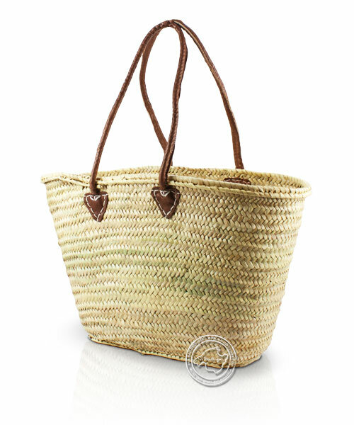 Korbtragetasche Palma-Serie mit Ledergurt lang, 50 x 36 cm, je Korb