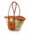 Korbtragetasche Palma-Serie mit Ledergurt, Oberrand, Tasche und Reisverschluß, 44 x 26 cm, je Korb