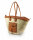 Korbtragetasche Palma-Serie mit Ledergurt, Oberrand, Tasche und Reisverschluß, 50 x 32 cm, je Korb