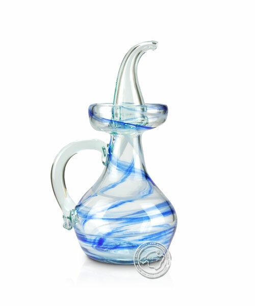 Aceitera antigua azul-blanco / blau-weiße Spirale 0,25-l, je Stück
