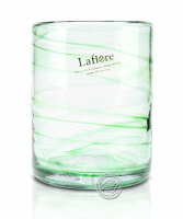 Glas mit grünen Spiralen eingearbeitet, grande, je...
