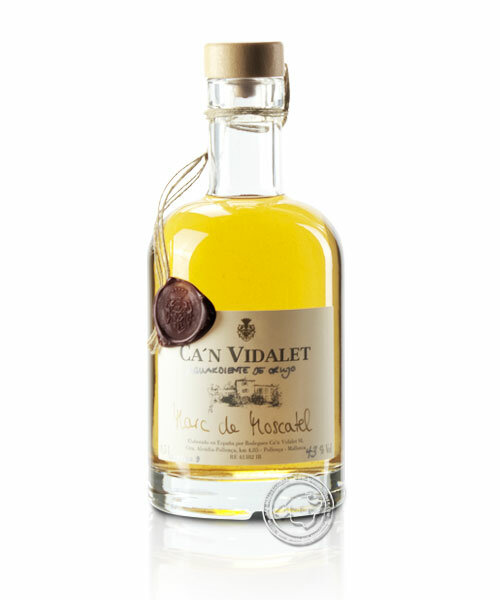 Can Vidalet Marc de Moscatel 43 %, 0,5-l-Flasche