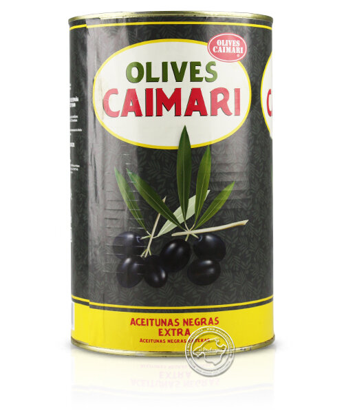 Olives Negres - Schwarze Mallorca Oliven in Dose, 4,1-kg-Dose