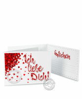 Faltgutschein "Ich liebe Dich!"