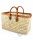 Korbtragetasche Palma-Serie, grobmaschig, Lederoberr. und Gurte 51 x 28, je Korb