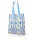 Stofftasche im Lengua-Muster blau mit Knopf 40 x 35 cm, je Stück
