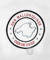 Der Mallorquiner Polo-Shirt weiß Herren Logo gestickt