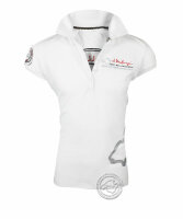 Der Mallorquiner Polo-Shirt weiß Damen Logo Patch