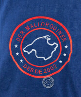 Der Mallorquiner Polo-Shirt blau Damen Logo gestickt