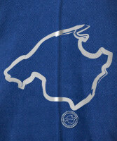 Der Mallorquiner Polo-Shirt blau Damen Logo Patch