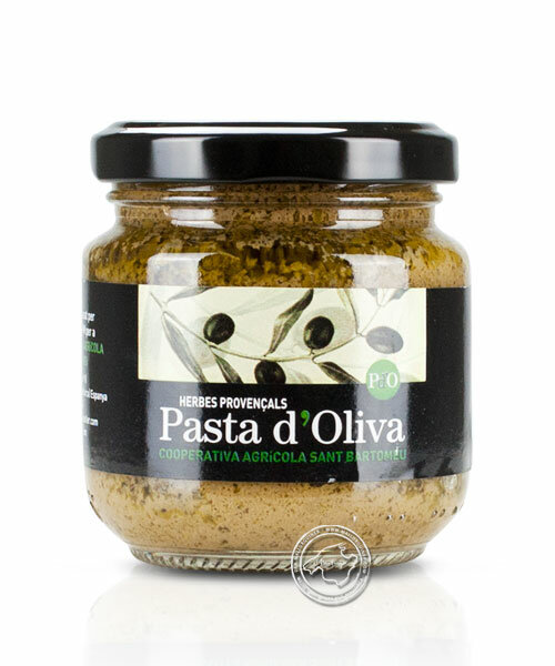 Cooperativa Soller Pasta de olivas con hierbas provenzales, 130-g-Glas