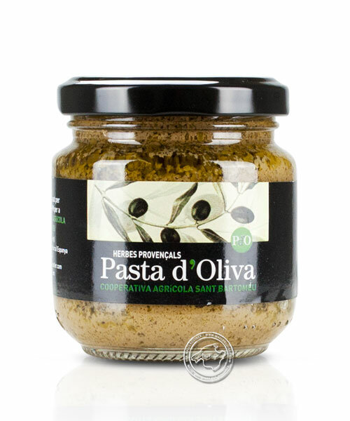 Cooperativa Soller Pasta de olivas con hierbas provenzales, 130-g-Glas