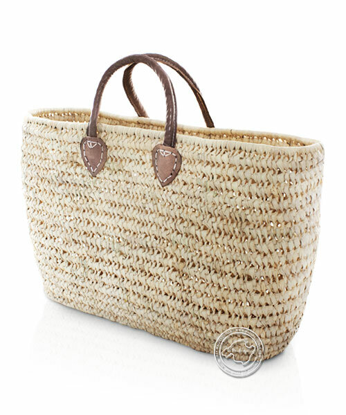 Basket Carry Bag Palma Series with Short Leather Strap, 45 x 32 cm, per Basket