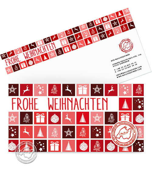 Grußkarte "Frohe Weihnachten" mit Ihrer persönlichen Widmung