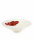 Schale conica, rund, weiß mit roten Fisch, volllasiert 30 cm, je Stück
