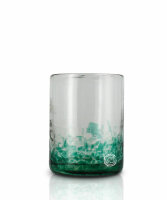 Glas türkis gefleckt, grande, je Stück