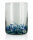 Glass blue spotted, large, per piece