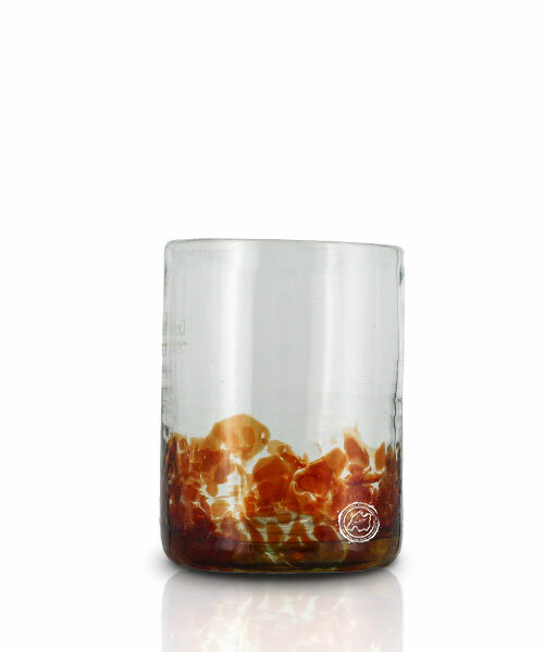 Glas rot gefleckt, grande, je Stück