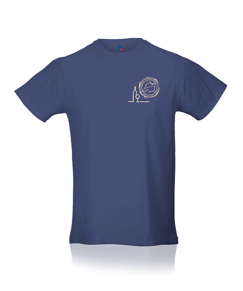 Der Mallorquiner Camiseta Logotipo Botella Azul Oscuro