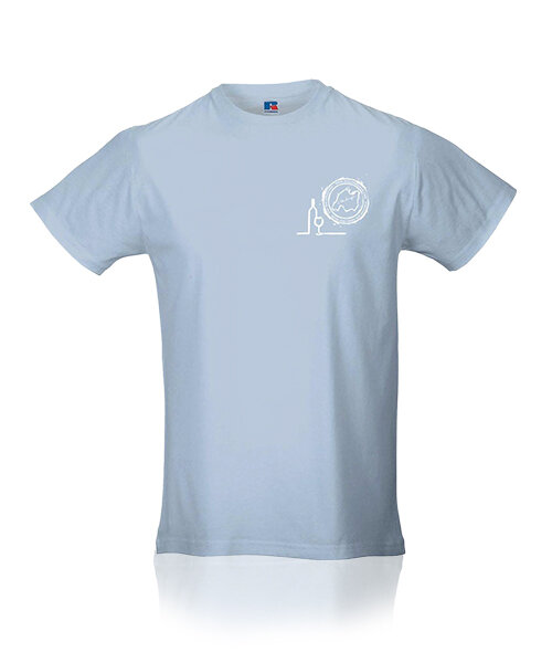 El Mallorquín Camiseta Logo Botella azul claro