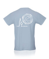 Der Mallorquiner T-Shirt Flaschenlogo hellblau