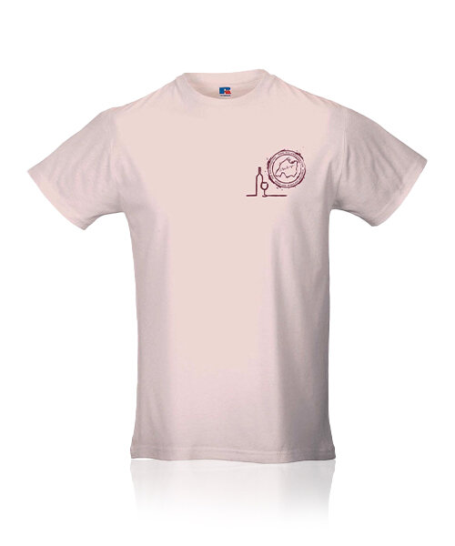 El Mallorquiner Camiseta logo botella rosa polvo
