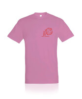 Der Mallorquiner T-Shirt Flaschenlogo rosa orchide