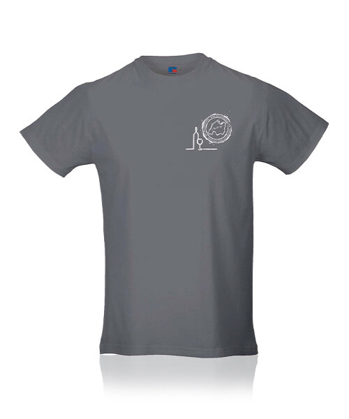 La Mallorquina Camiseta Logo de Botella gris