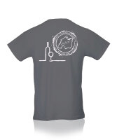 El Mallorquiner T-Shirt Logotipo de Botella gris L