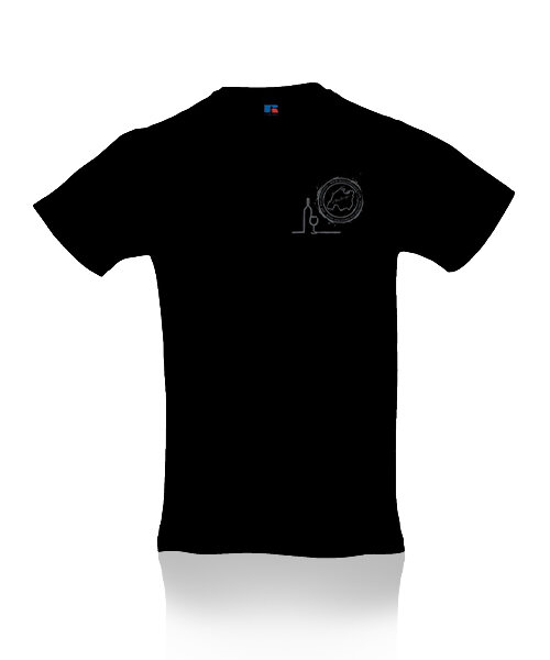 Camiseta del Mallorquín logo de botella negro
