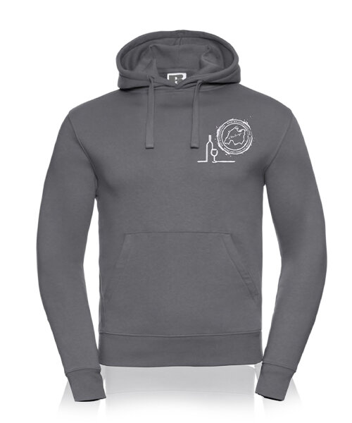 Der Mallorquiner Hoodie Flaschenlogo grau