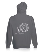 Der Mallorquiner Hoodie Flaschenlogo grau