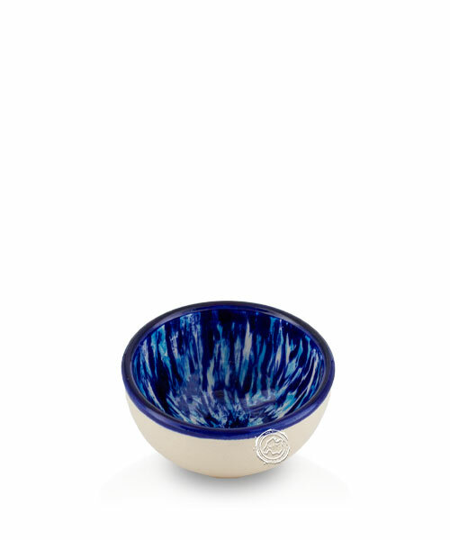 Platitos Mini 8 cm blau/weiß mit blauen Rand