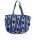 Strandtasche im Lengua-Muster blau 50 x 35 cm, je Stück