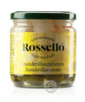 Rossello Bandarillas Picante Savor suave, 300-g-Glas